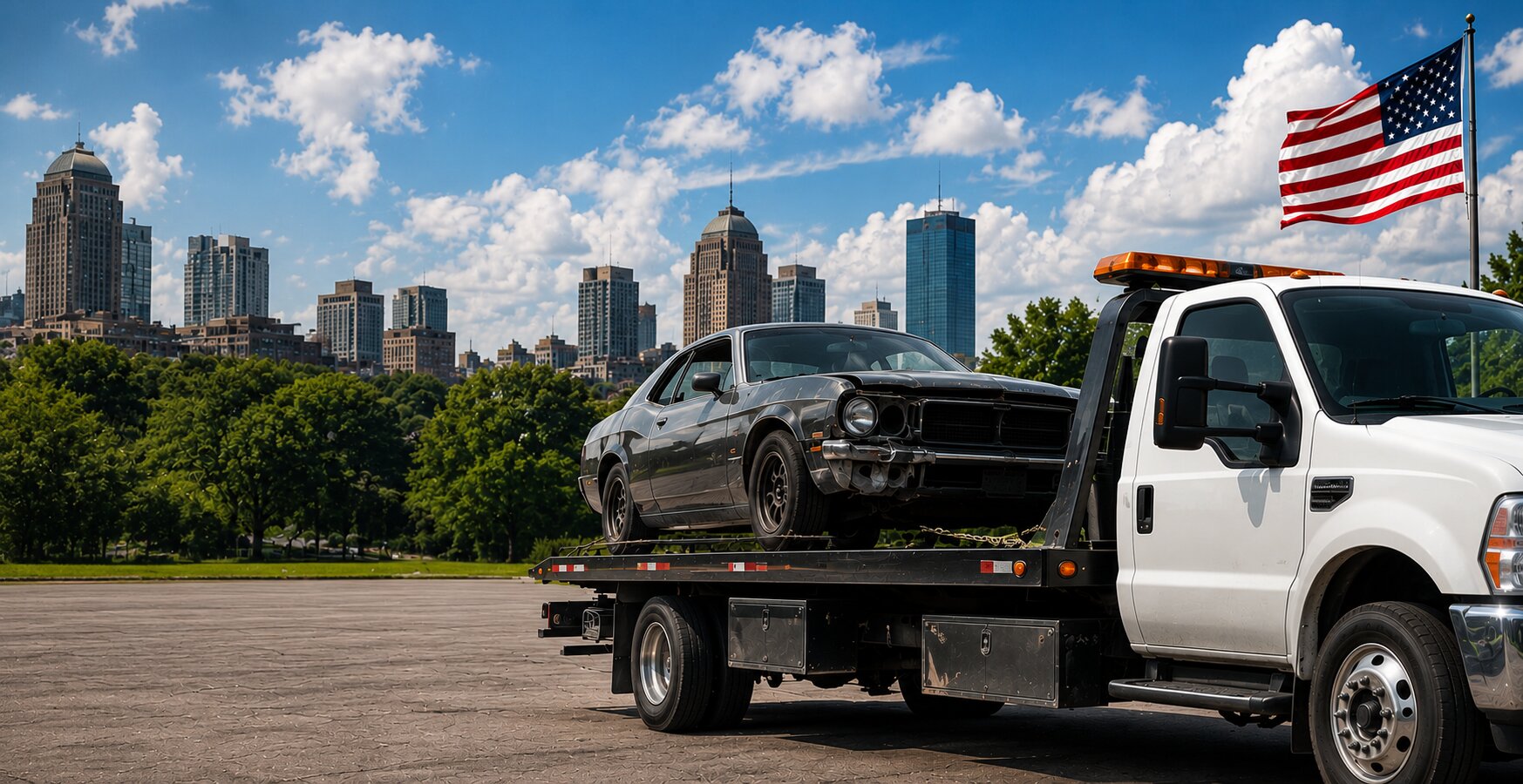 Free junk car towing pickup scheduled